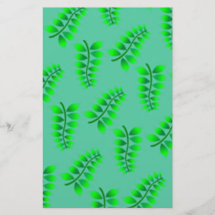 Sponged Foliage Pattern Briefpapier