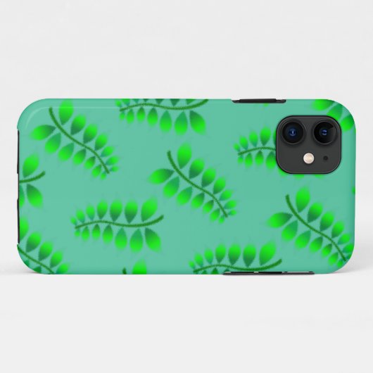 Sponged Foliage Pattern Case-Mate iPhone Case (Achterkant (horizontaal))
