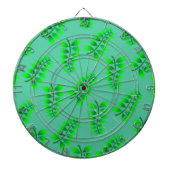 Sponged Foliage Pattern Dartbord (Voorkant)