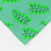 Sponged Foliage Pattern Fleece Deken (Hoek)