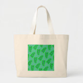 Sponged Foliage Pattern Grote Tote Bag (Voorkant)