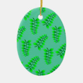 Sponged Foliage Pattern Keramisch Ornament (Voorkant)