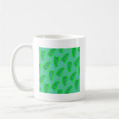 Sponged Foliage Pattern Koffiemok (Links)