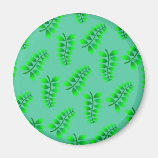Sponged Foliage Pattern Magneet (Voorkant)