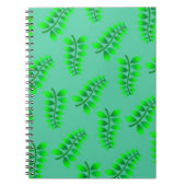 Sponged Foliage Pattern Notitieboek (Voorkant)