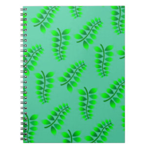 Sponged Foliage Pattern Notitieboek