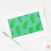Sponged Foliage Pattern Rechthoekige Sticker (Envelop)