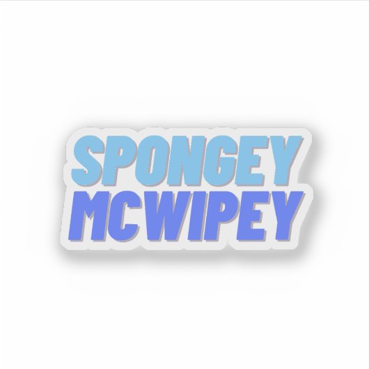 Spongey McWipey Sticker (Voorkant)