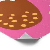 Sponken, cupcakes, consumptie-ijs en popsicles poster (Hoek)