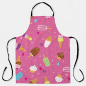 Sponken, cupcakes, consumptie-ijs en popsicles schort (Voorkant)