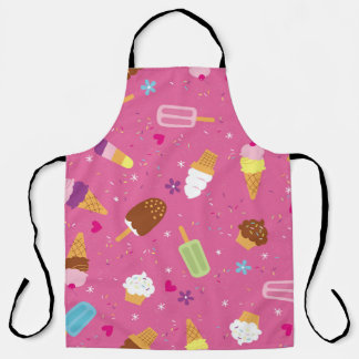 Sponken, cupcakes, consumptie-ijs en popsicles schort