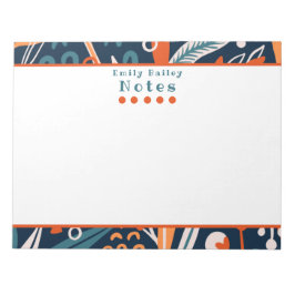 Sponky Blue en Oranje, aangepast notebook Notitieblok