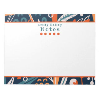 Sponky Blue en Oranje, aangepast notebook Notitieblok