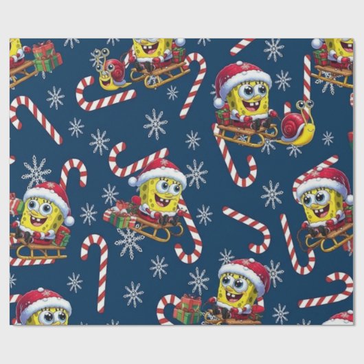 Sponsbob  cadeaupapier (Vlak)