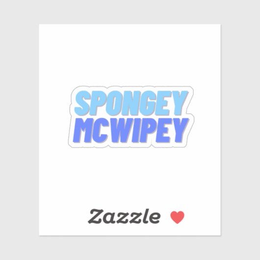 Sponsie McWipey Sticker (Vel)