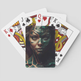 Sponskaarten Groene Meisje Pokerkaarten