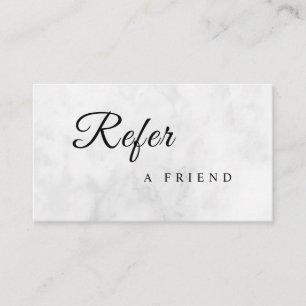 Sponsor een vriend Elegante zakelijke professional Aanbevelingskaartje
