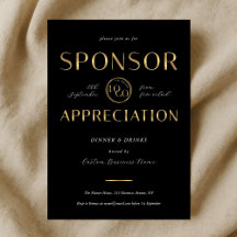 Sponsor Erkenning Zwart & Goud Logo Zakelijk