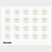 Sponsor Voorstel  Aangepaste peetmoeder  Ronde Sticker (Vel)