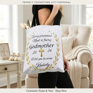 Sponsor Voorstel Aangepaste peetmoeder Tote Bag