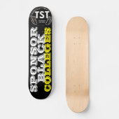 SPONSOR ZWARTE HOGESCHOOL Skateboard (Voorkant)