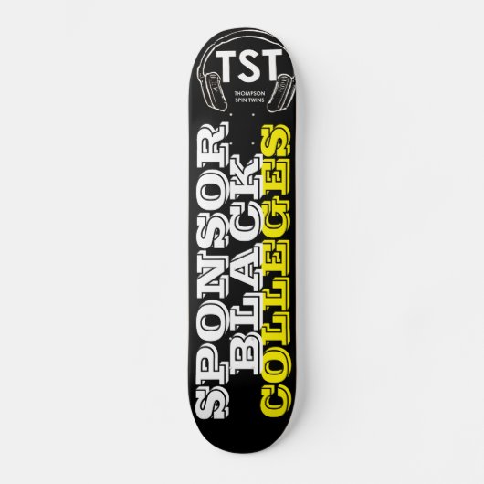 SPONSOR ZWARTE HOGESCHOOL Skateboard (Voorkant)