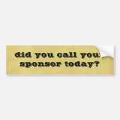 sponsoring bumpersticker (Voorkant)