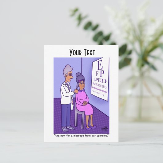 Sponsors Briefkaart (Staand voorkant)