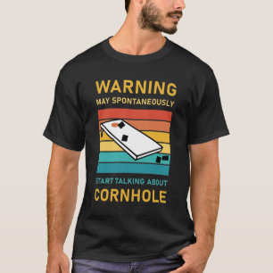 Spontaan beginnen te praten over Cornhole T-shirt