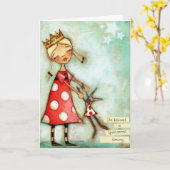 Spontane dansing - Birthday Kaart (Gele Bloem)