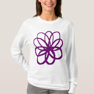Spontane ventilator - Plum T-shirt