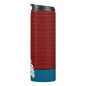 Spontane woorden en vogels Tas Thermosbeker (Geroteerd rechts)