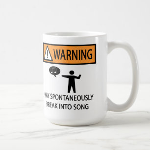 Spontane zanger koffiemok