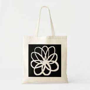 Spontaneuze ventilator - transparant op zwart tote bag