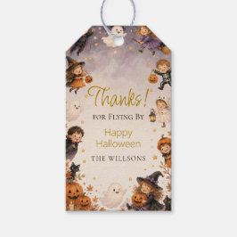 Spooctaculair Halloween Verjaardagsfeest  Cadeaulabel