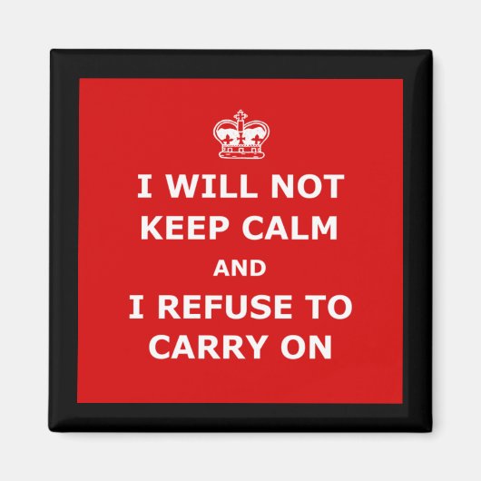 Spoof kalm blijven magneet (Voorkant)