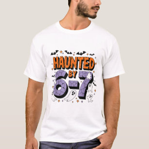 Spook 67 Meme Zes Zeven 6-7 Grappige Internetgrap  T-shirt
