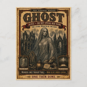 Spook, Antiek Circusmonster Briefkaart