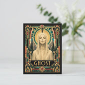 Spook, Art Deco Mythisch Briefkaart (Staand voorkant)