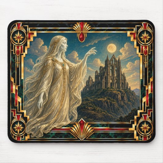 Spook, Art Deco Mythisch Muismat (Voorkant)