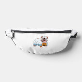 Spook Bulldog Halloween Hond Heuptasje (Liggend)