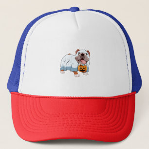 Spook Bulldog Halloween Hond Trucker Pet