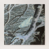 Spook Buzzard op tak Boslandschap Wildlife Scene Legpuzzel (Verticaal)