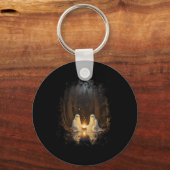 Spook Campfire Camping Gotisch Halloween Sleutelhanger (Voorkant)