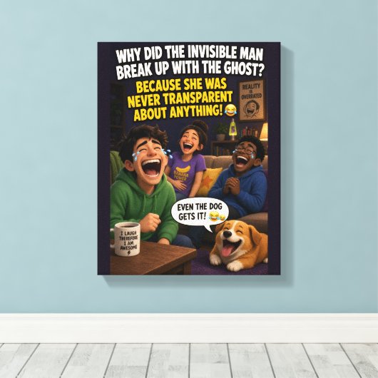Spook Canvas Afdruk (Insitu (Houten vloer))