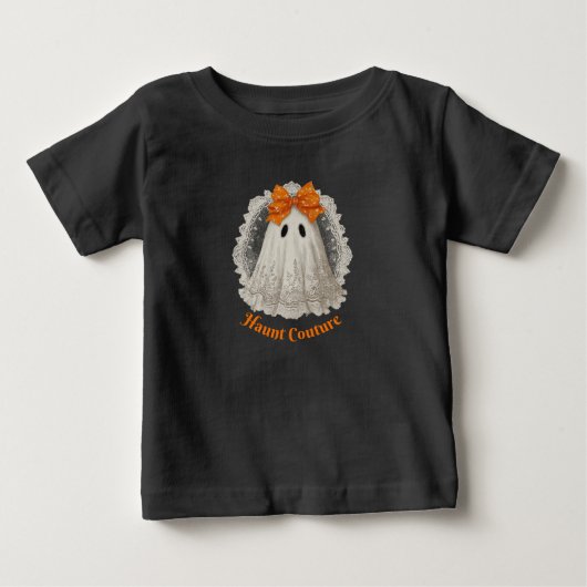 Spook Couture Kant Geest in Oranje Strik (Voorkant)