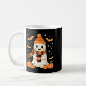Spook die koffie drinkt Halloween Lieve spook ijs Koffiemok (Links)
