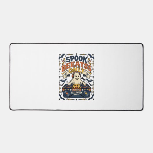 Spook DJ Spooky Beats Vintage Gravure Halloween Bureaumat (Voorkant)