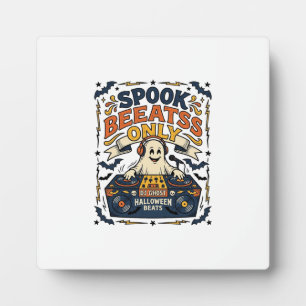 Spook DJ Spooky Beats Vintage Gravure Halloween Fotoplaat