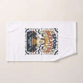 Spook DJ Spooky Beats Vintage Gravure Halloween Handdoek (Handdoek)